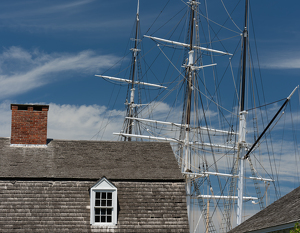 Mast of the Charles W. Morgan - Photo by Kevin Hulse