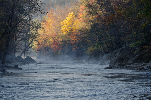 Mist on the water - New Hartford - Photo by Robert McCue