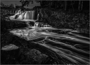 Salon 2nd: Moonlit Southford Falls by John Straub