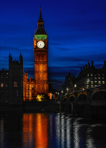 Night Time with Big Ben - Photo by Frank Zaremba, MNEC