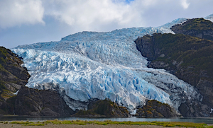 Patagonian Glacier Reaching For The Sea - Photo by Louis Arthur Norton