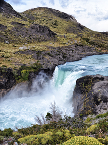 Patagonian Waterfall - Photo by Louis Arthur Norton