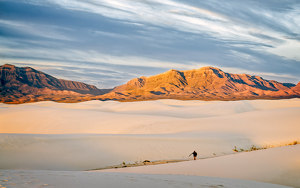 Photographer at White Sands Early Morning - Photo by John McGarry