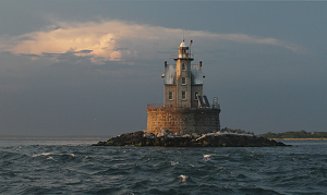Race Rock lighthouse off connecticut coast - Photo by Ron Thomas