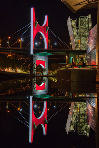 Reflecting Pool, Bilbao Guggenheim - Photo by Ben Skaught