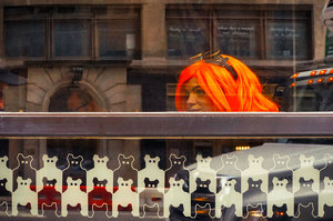 Reflections on NYC Window - Photo by Alene Galin