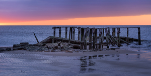 Ruins at Sunset, Cape May, NJ - Photo by Richard Provost