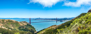 San Francisco and Golden Gate Bridge Panorama - Photo by Aadarsh Gopalakrishna