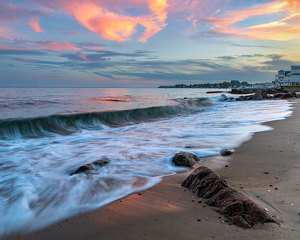 Shoreline Sunset Reflections - Photo by John Straub