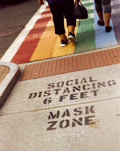 social distancing on film - Photo by John Parisi