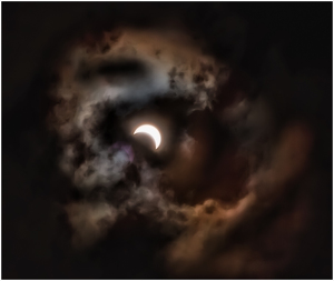 Salon 2nd: Solar Eclipse Cloud Jumping by Rene Durbois