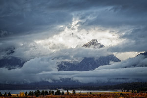 Sunlit Peak Grand Tetons - Photo by John McGarry