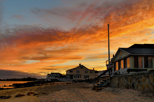 Sunset Afterglow on Grove Beach - Photo by John Straub