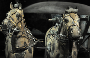 The Emperor's Horses - Terra-cotta Horses - Xian China - Photo by Susan Case