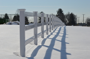 The Fence's Shadow - Photo by Charles Hall