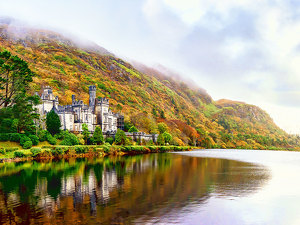 The Fog Lifts Over Kylemore Abbey - Photo by John Straub