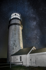 Salon 2nd: The Milky Way over Highland Light by Libby Lord