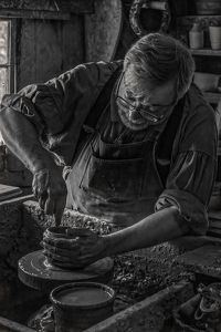 The Potter at Work - Photo by Lorraine Cosgrove