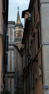 Twilight on Streets of Rome - Photo by Alene Galin