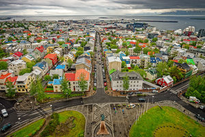 Salon HM: View of Reykjavik from the Church Tower by John McGarry