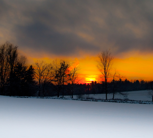 Winter Sunset at Ethel Walker - Photo by Danielle D'Ermo