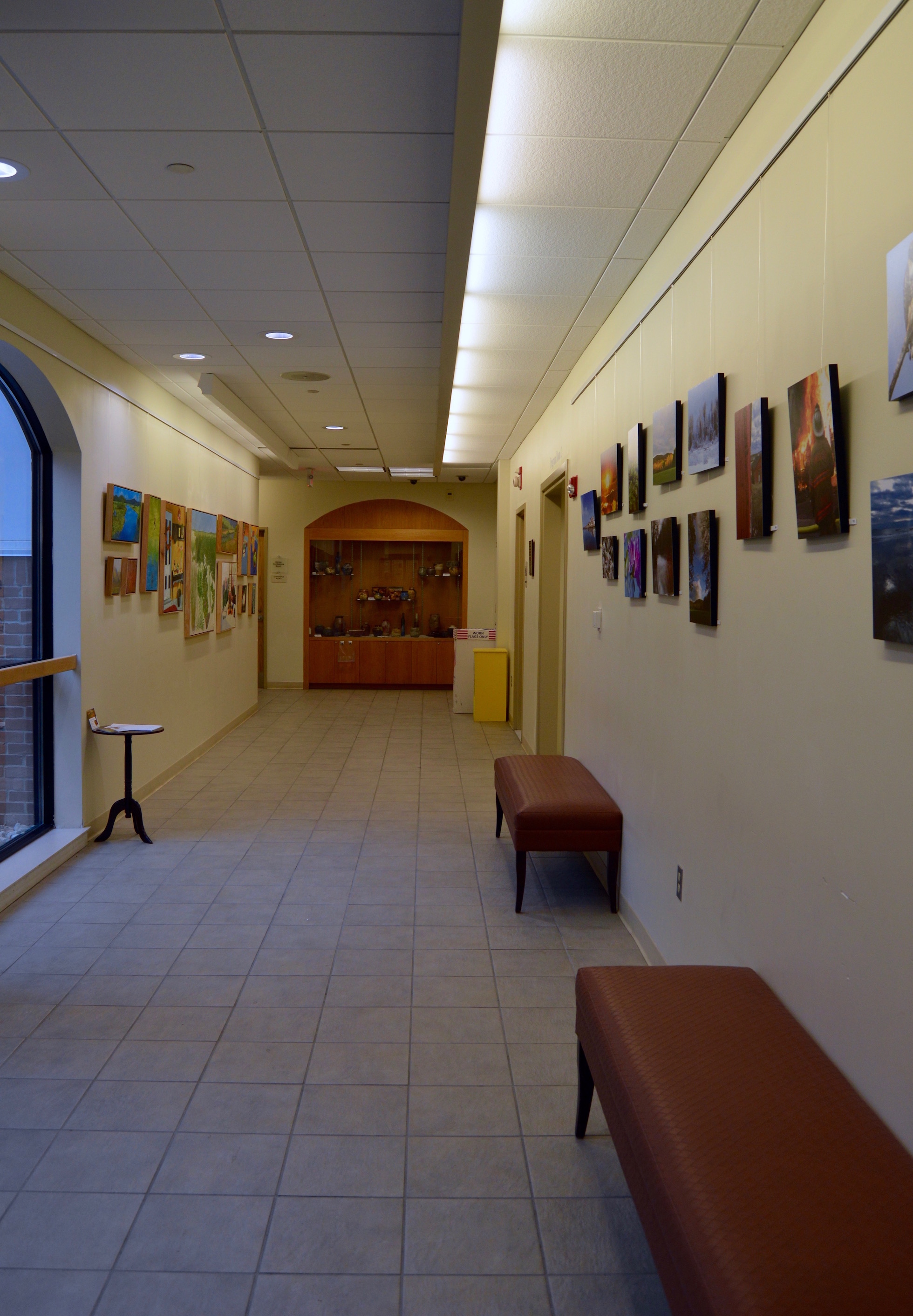 Kenneth and Cheryl Picard paintings and photos display at the Simsbury Public Library