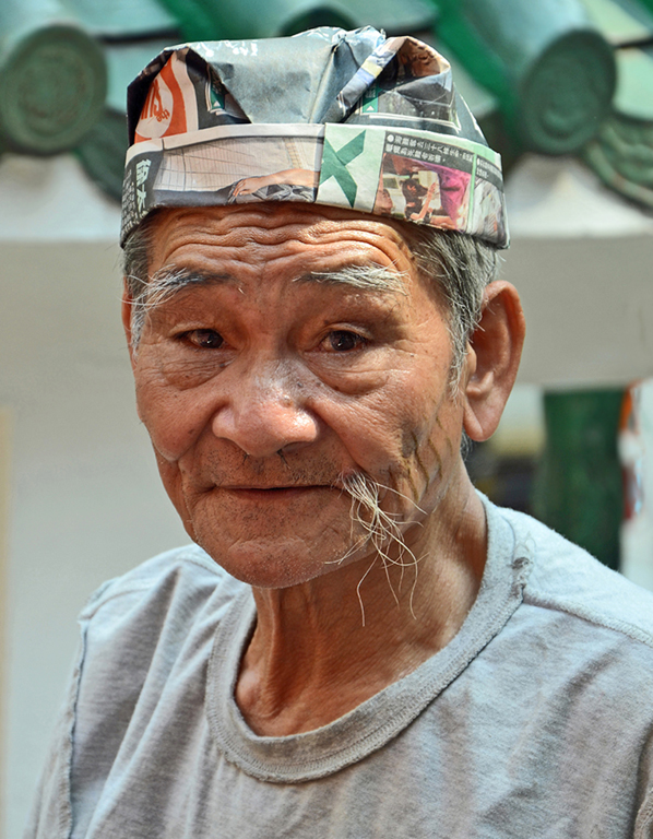 Chinese House Painter Newspaper Cap And Half a Mustache, Lou Norton, Open, Nov 2015, PSAT,